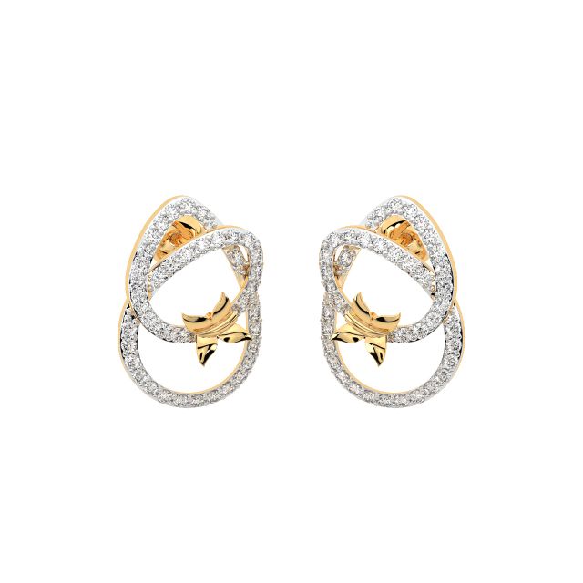 Holly Round Diamond Stud Earrings